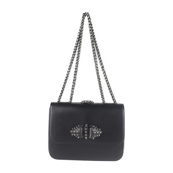 Christian Louboutin Shoulder Bag Chain Leather Black - Picture 1 of 8